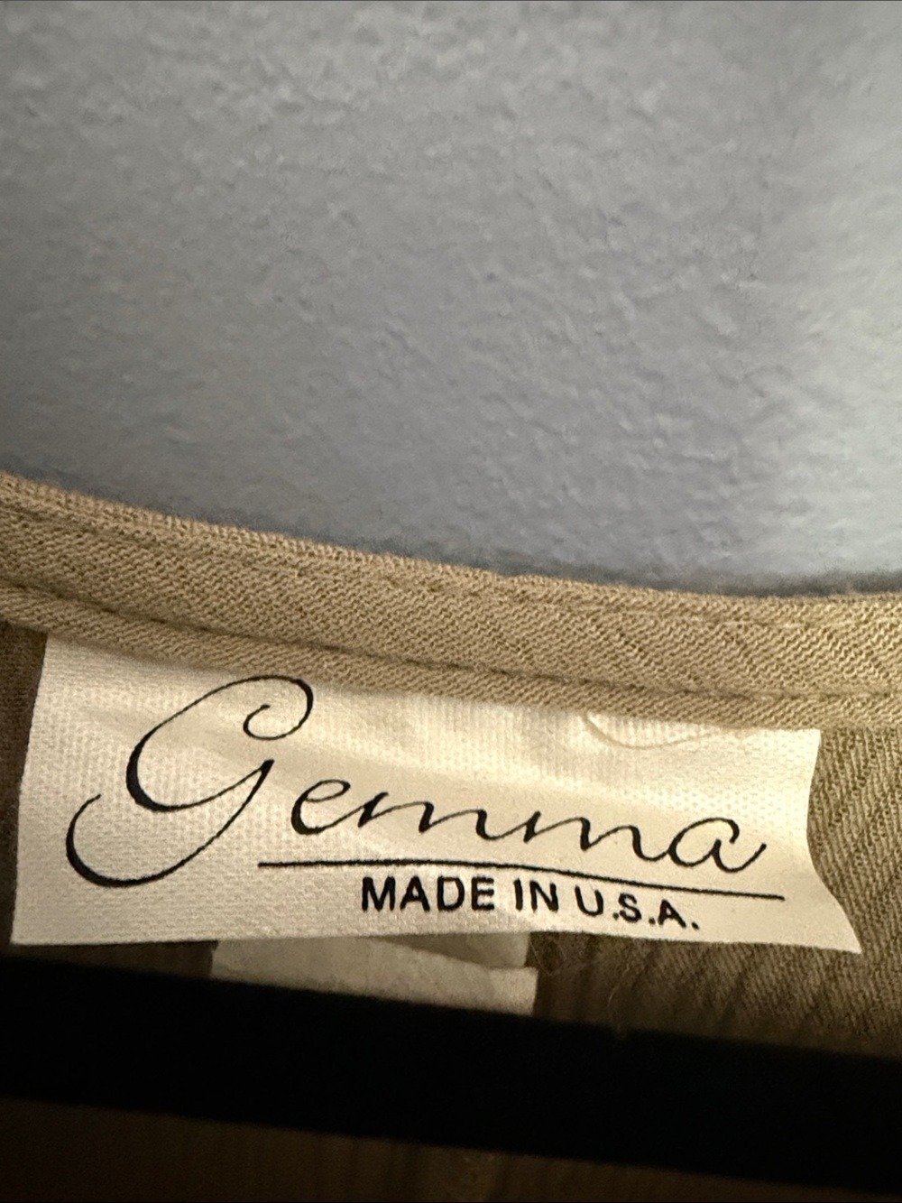 Gemma Beige Art to Wear Maxi Dress Boho Vintage Medium - Picture 3 of 9